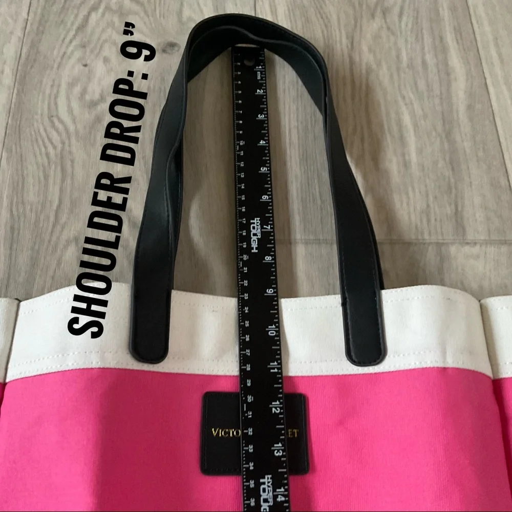 New Victoria’s Secret Extra Large Travel Tote Canvas waterproof tote 21”x 17.5”